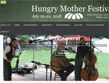 Tablet Screenshot of hungrymotherfestival.com